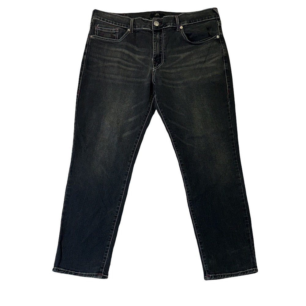 True Religion mens 36x28 charcoal gray Geno relaxed slim fit denim jeans